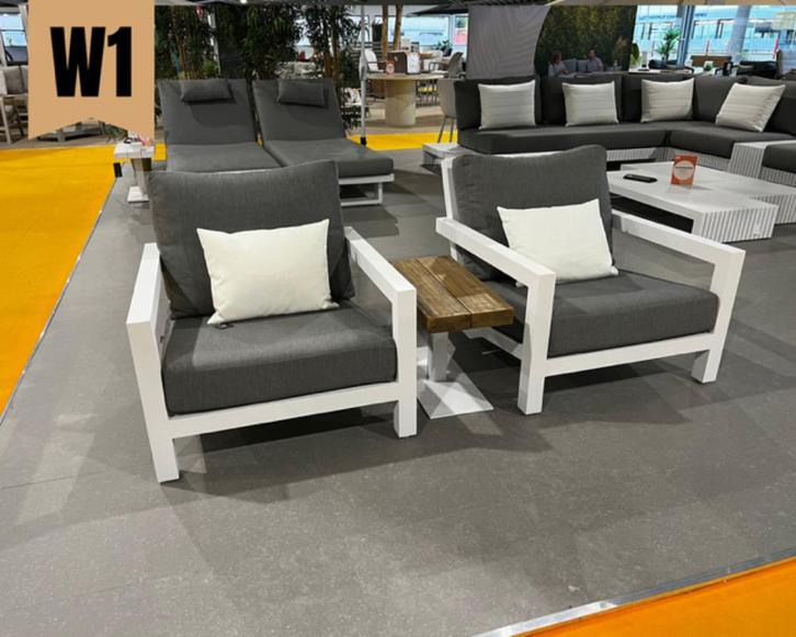 Life Tuinmeubelen - Showmodellen Verkoop - Wit, Tuin en Terras, Overige Tuin en Terras, Zo goed als nieuw, Ophalen