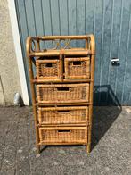 Rotan bamboe kastje / dressoir, Huis en Inrichting, Kasten | Dressoirs, Ophalen, Gebruikt, 25 tot 50 cm, Minder dan 50 cm