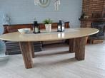 Tafel, Huis en Inrichting, Ophalen, Gebruikt, 100 tot 150 cm, Hout en staal