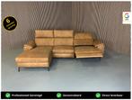 GRATIS LEVERING H&H Loungebank Cognac 295x170 GEREINIGD, Huis en Inrichting, Banken | Bankstellen, 250 tot 300 cm, Stof, Hoekbank