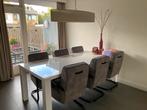 Grote eettafel, Huis en Inrichting, Tafels | Salontafels, Ophalen, Gebruikt, 100 tot 150 cm, 200 cm of meer