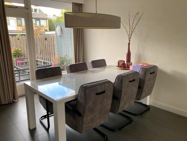 Grote eettafel, Huis en Inrichting, Tafels | Salontafels, Gebruikt, 75 cm of meer, 100 tot 150 cm, 200 cm of meer, Rechthoekig