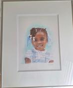 Portrettekening Afrikaans meisje, Ophalen of Verzenden