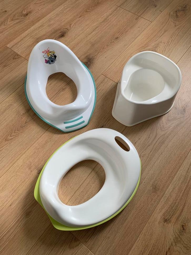 Potje en wc-brilverkleiners voor zindelijkheidstraining, Kinderen en Baby's, Badjes en Verzorging, Gebruikt, Overige typen, Overige merken