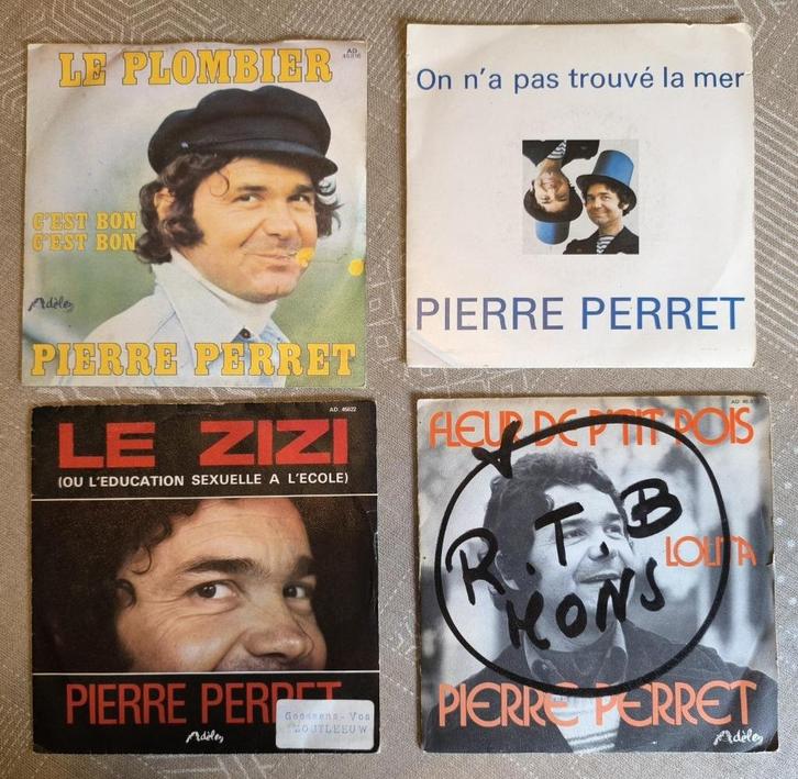 Pierre Perret - 7 singles, Cd's en Dvd's, Vinyl | Overige Vinyl, Gebruikt, Overige formaten, Verzenden