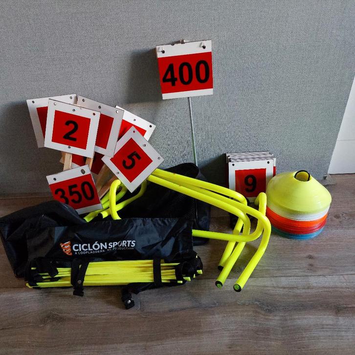 Trainingsmaterialen hardlopen, Sport en Fitness, Loopsport en Atletiek, Zo goed als nieuw, Overige typen, Hardlopen, Overige merken