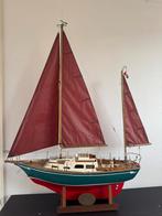 Scheepsmodel van stalen tweemaster, Hobby en Vrije tijd, Modelbouw | Boten en Schepen, Ophalen, Zo goed als nieuw