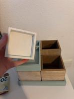 Leuke pennenbak / bureau organizer, Ophalen of Verzenden, Gebruikt, Blauw, Hardcase