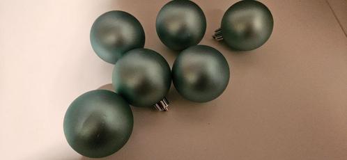 set 2 blauwe kerstballen voor maar € 1,00, Diversen, Kerst, Zo goed als nieuw, Ophalen of Verzenden