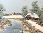 Mooi olieverf schilderij van R.Tolkamp., Verzenden