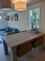 Eettafel met 4 stoelen, Huis en Inrichting, Tafels | Eettafels, 50 tot 100 cm, Gebruikt, Rechthoekig, Ophalen