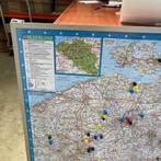 Falk Kaart van België op Whiteboard Magneetbord 121x100cm, Falk, Ophalen of Verzenden, Zo goed als nieuw, Falk