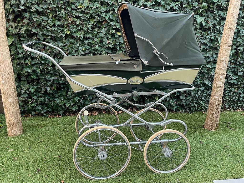 Groene Silvercross kinderwagen, Ophalen, Gebruikt, Kinderwagen, Overige merken