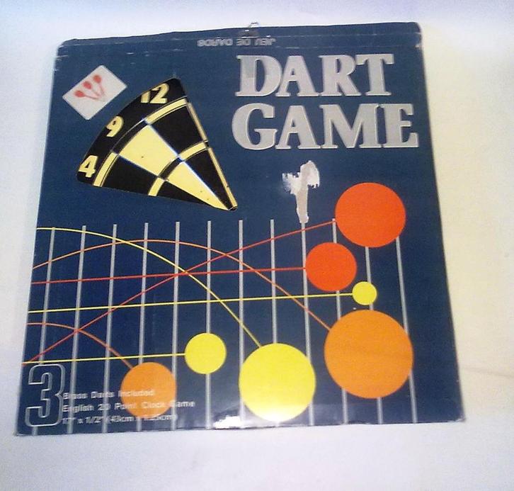 retro vintage dartboard dart board dartbord bord, Verzamelen, Retro, Huis en Inrichting, Ophalen of Verzenden
