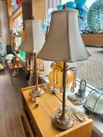 2 Vintage Tafellampen met Glazen teardrop pegels, Huis en Inrichting, Lampen | Tafellampen, Gebruikt, Geen, Vintage, Ophalen of Verzenden