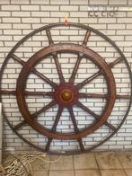 Origineel groot scheepsstuurwiel ±190 cm – maritiem antiek, Watersport en Boten, Ophalen, Gebruikt, Overige typen, Zeilboot