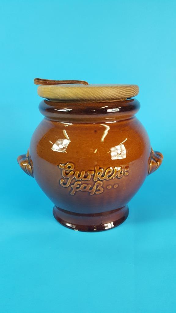 Vintage Fat Lava Augurkenpot, Gurkenfass. 6C2, Antiek en Kunst, Antiek | Keramiek en Aardewerk, Ophalen of Verzenden