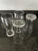 4 bierglazen, Ophalen of Verzenden, Zo goed als nieuw, Bierglas