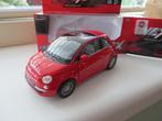 Welly Nuovo Fiat 500  wit of rood, Ophalen of Verzenden