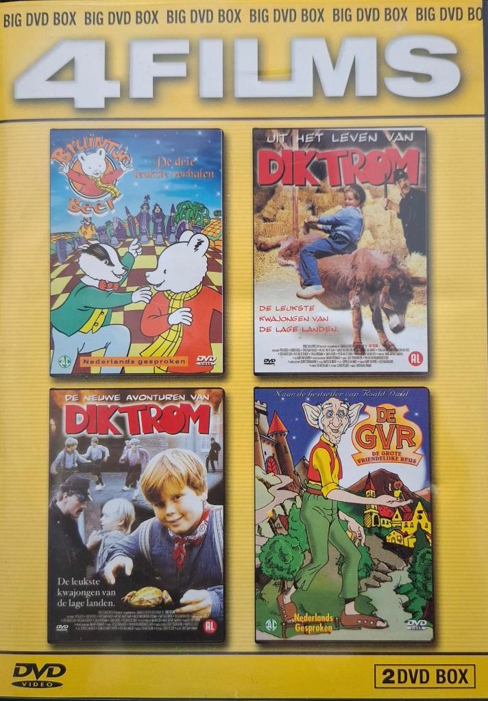 De GVR Dik Trom 1 en 2 Bruintje beer 2dvd KRASVRIJ, Cd's en Dvd's, Dvd's | Kinderen en Jeugd, Zo goed als nieuw, Alle leeftijden