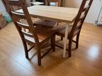 Tafel en 4 stoelen, Huis en Inrichting, Complete eetkamers, Ophalen, Gebruikt, 4 tot 6 stoelen