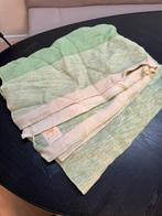 Groene Vintage Wollen Deken - zaalberg, Huis en Inrichting, Woonaccessoires | Plaids en Woondekens, Ophalen of Verzenden, Gebruikt