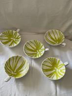 5 Retro porseleinen thee koffie kopjes ASA Germany, Ophalen of Verzenden, Zo goed als nieuw, Overige stijlen, Kop(pen) en/of Schotel(s)