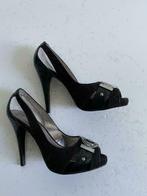 E908 Nieuw GUESS maat 38 open schoenen pumps hak zwart, Guess, Zwart, Nieuw, Ophalen of Verzenden