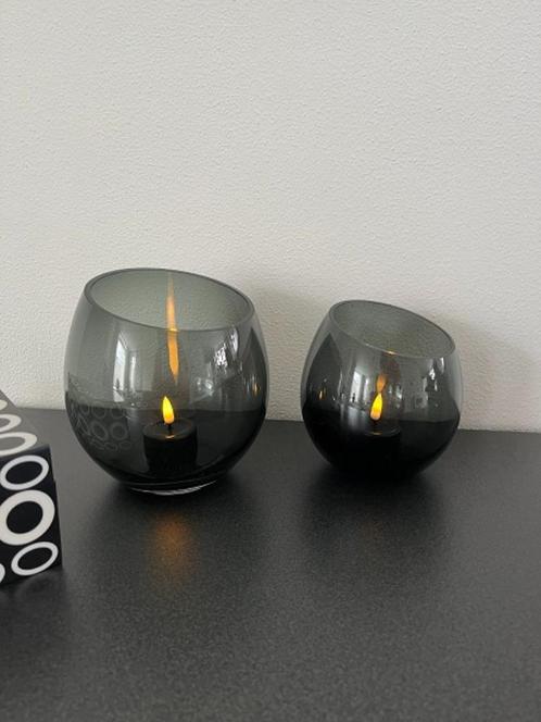 Vase The World Windlicht set-2 Moho Grey Nieuw!, Huis en Inrichting, Woonaccessoires | Kandelaars en Kaarsen, Nieuw, Kandelaar