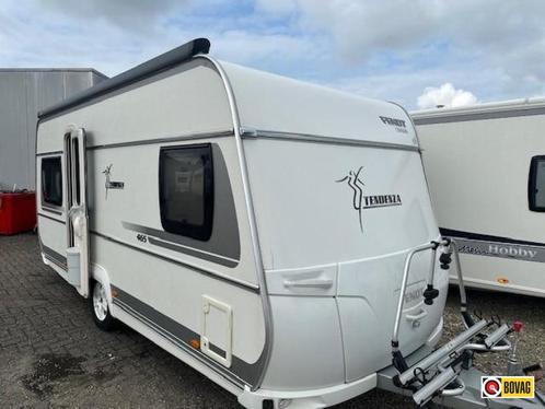Fendt 465 SFB Tendenza thule luifel mover fietsenrek, Caravans en Kamperen, Caravans, Bedrijf, 1000 - 1250 kg, Rondzit, Fendt