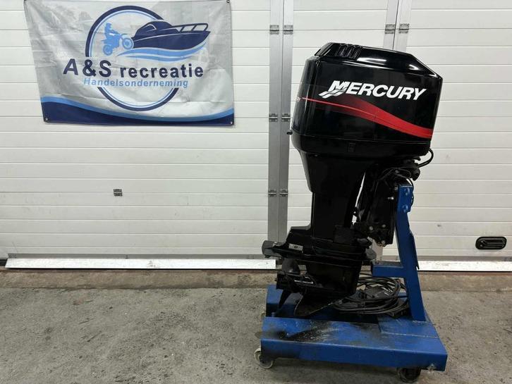 Mercury 90 pk Oil injection / Langstaart / 2002 / Powertrim, Watersport en Boten, Buiten- en Binnenboordmotoren, Gebruikt, Benzine