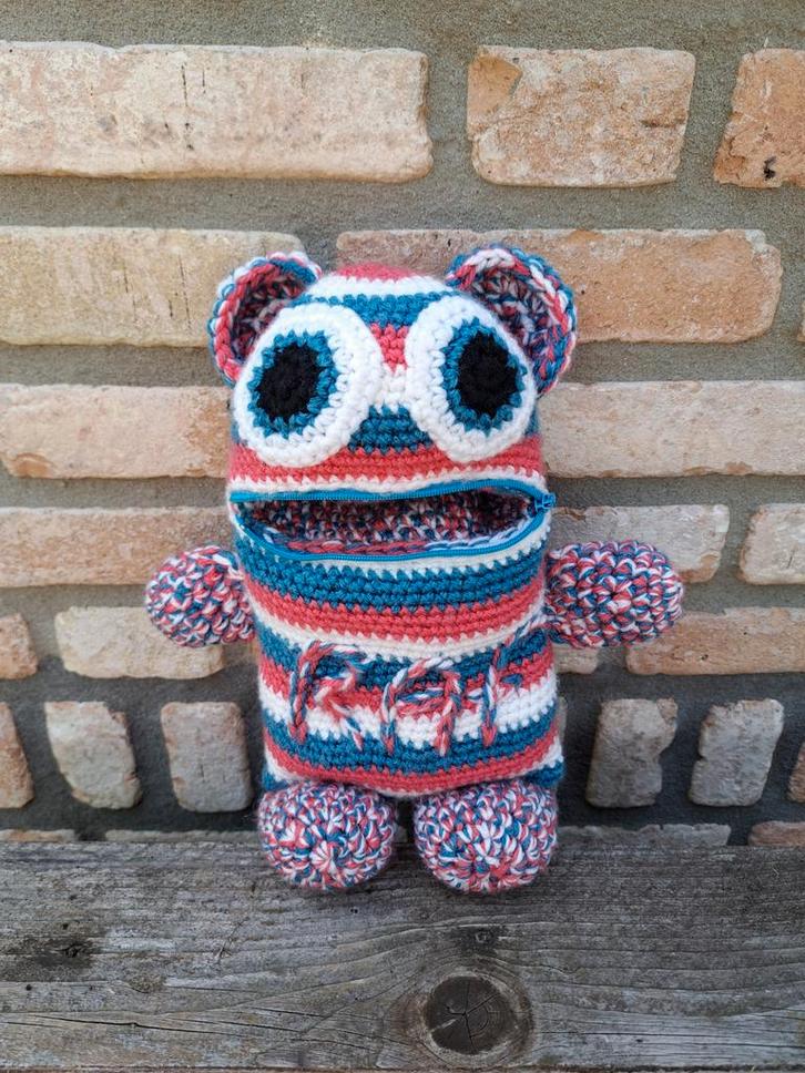 Gehaakt Zorgenvriendje met Naam - Uniek!, Kinderen en Baby's, Speelgoed | Knuffels en Pluche, Nieuw, Overige typen, Ophalen of Verzenden