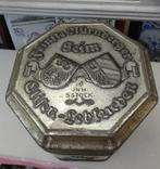 oud koekblik/ Gebr. Seim Nürnberg/ oud duits voorraadblik, Verzamelen, Blikken, Ophalen of Verzenden, Gebruikt, Koek(jes), Overige merken