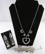 handmade set ketting , armband , oorbellen zilverkleurig, Marktplaats@koningsieraden.nl, Overige materialen, Verzenden, Nieuw
