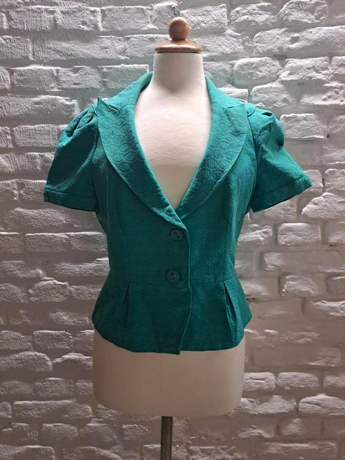 Blazer jas steps maat 38, Kleding | Dames, Jasjes, Kostuums en Pakken, Zo goed als nieuw, Jasje, Maat 38/40 (M), Groen, Verzenden