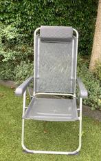 Inklapbare tuinstoel, Tuin en Terras, Tuinstoelen, Ophalen, Zo goed als nieuw, Aluminium, Verstelbaar