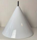 Poulsen wit emaille hanglamp design A. Jacobsen, Jaren 60 design, Gebruikt, Poulsen, Ophalen of Verzenden