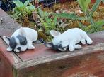Mr Z franse bulldog puppy's hond beeldjes nieuwstaat, Verzamelen, Beelden en Beeldjes, Ophalen of Verzenden, Zo goed als nieuw
