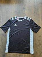Adidas sportshirt zwart-wit korte mouw maat 158-164 (XL), Adidas, Jongen of Meisje, Sport- of Zwemkleding, Ophalen of Verzenden
