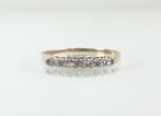 Antieke gouden Art Deco rijring met roosdiamanten, Sieraden, Tassen en Uiterlijk, Antieke sieraden, Ophalen of Verzenden, Goud