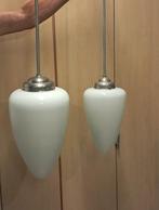 Hanglampen Gispen stijl, Huis en Inrichting, Lampen | Hanglampen, Ophalen, Art deco, jaren 30, Minder dan 50 cm, Glas