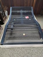 Auping bed 120x200 met verstelbare spiraalbodem, Ophalen, Beige, Twijfelaar, 120 cm