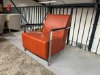 Harvink Alowa Fauteuil Terra leer Design stoel, Huis en Inrichting, Fauteuils, Leer, Ophalen of Verzenden, 75 tot 100 cm, Zo goed als nieuw