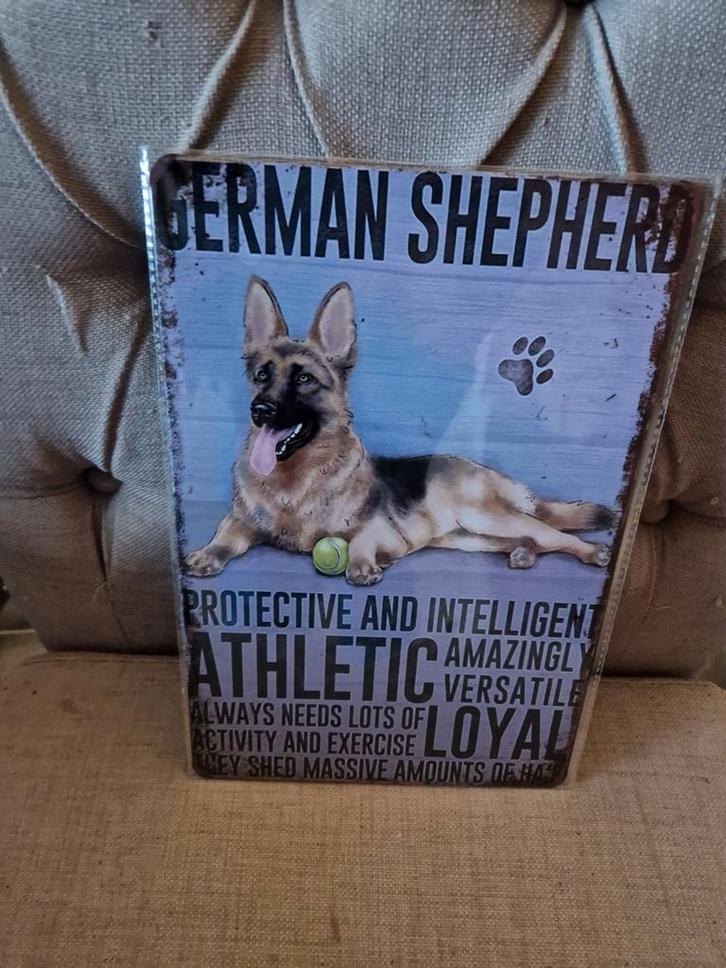 German Shepherd wandbord, Huis en Inrichting, Woonaccessoires | Wanddecoraties, Nieuw, Ophalen of Verzenden