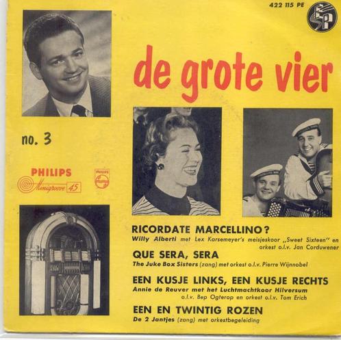 De Grote Vier - Nr. 3, Cd's en Dvd's, Vinyl | Nederlandstalig, Gebruikt, Levenslied of Smartlap, Overige formaten, Verzenden