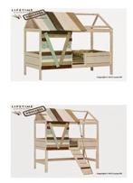 Lifetime Boomhut Bed - Halfhoogslaper, Ophalen, 85 tot 100 cm, Gebruikt, Lattenbodem