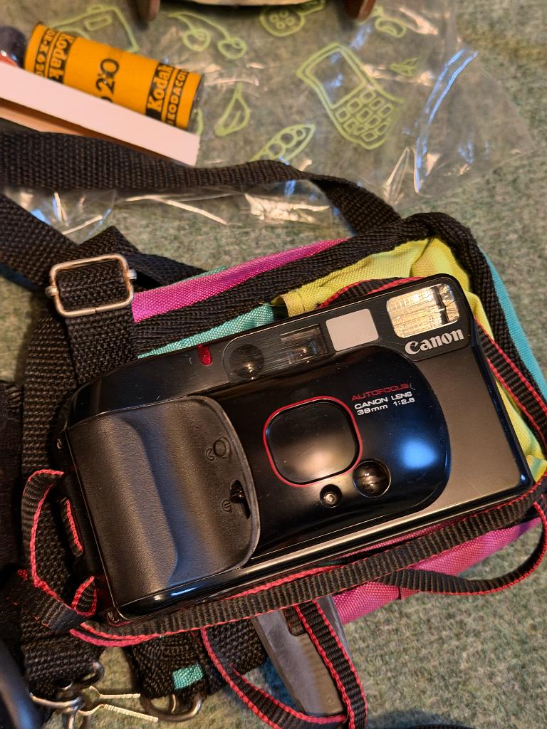 Canon Top Shot 35mm filmcamera, Audio, Tv en Foto, Fotocamera's Analoog, Ophalen of Verzenden, Gebruikt, Compact, Canon