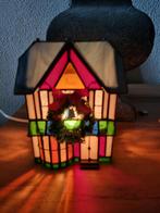 Christmas Kerst vintage huis glas in lood Holiday creations, Huis en Inrichting, Ophalen, Gebruikt, Minder dan 50 cm, Glas