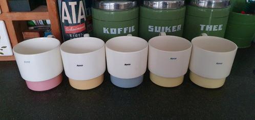 Royal sphinx arabella pastel Royco mok kop 5x, Antiek en Kunst, Antiek | Servies los, Ophalen of Verzenden