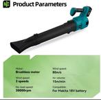 Krachtige Bladblazer geschikt voor 18V Makita Accu's., Tuin en Terras, Bladblazers, Nieuw, Ophalen of Verzenden, Makita, Accu